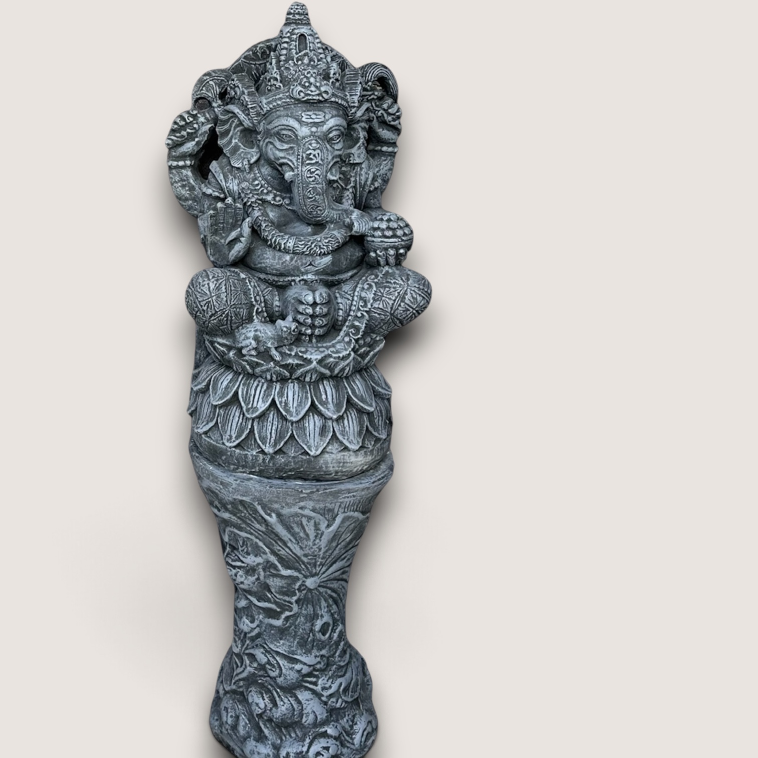 Lotus Ganpathi With Lotus Column